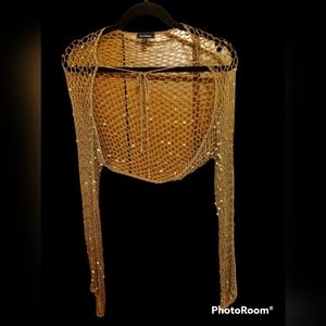 Le Chateau Gold Sequined Bolero